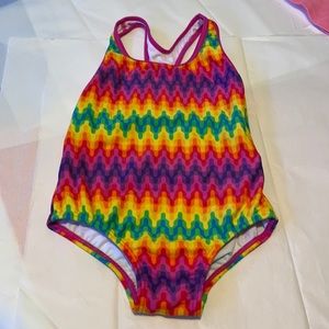 NEXT TO NEW SPEEDO LIL GIRL SWIMSUIT VIBRANT COLOR